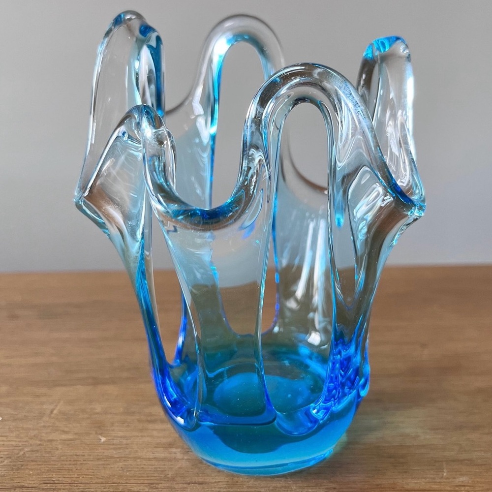 Vintage Murano Style Art Glass - Candle Holder